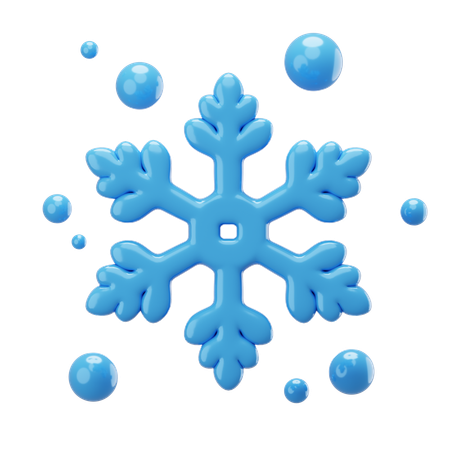 Copo de nieve  3D Icon