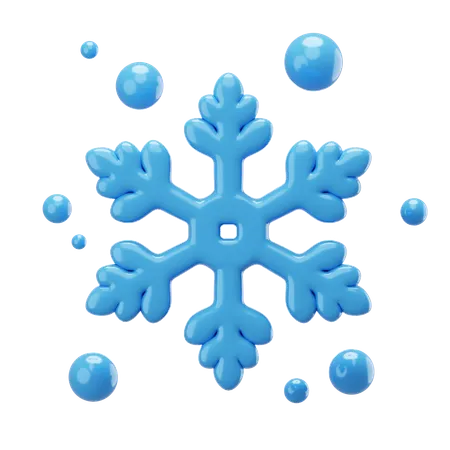 Copo de nieve  3D Icon