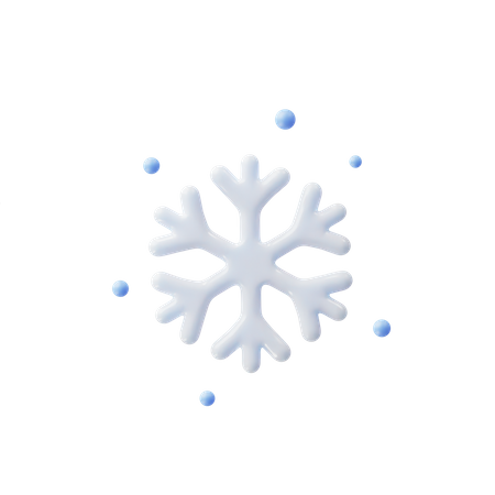 Copo de nieve  3D Illustration