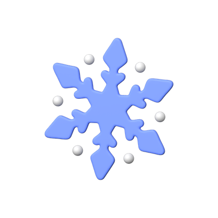 Copo de nieve  3D Icon