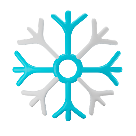 Copo de nieve  3D Icon