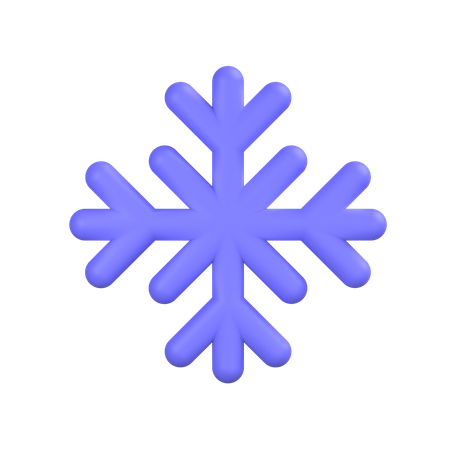 Copo de nieve  3D Icon