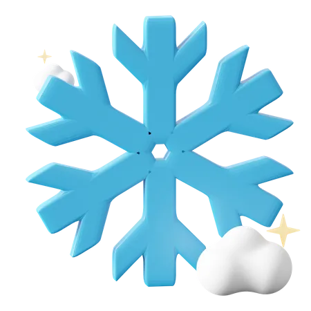 Copo de nieve  3D Icon