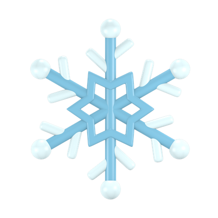 Copo de nieve  3D Icon