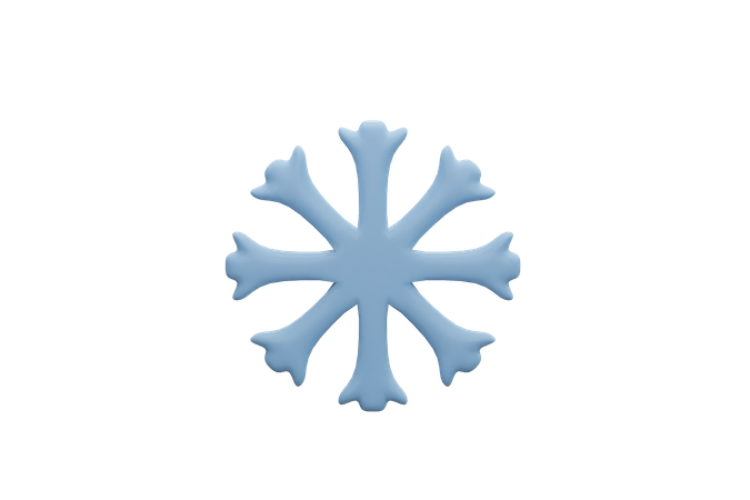 Copo de nieve  3D Icon