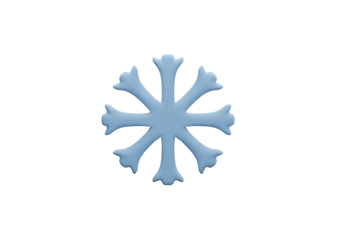 Copo de nieve  3D Icon