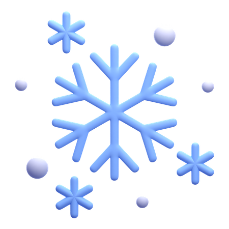 Copo de nieve  3D Icon