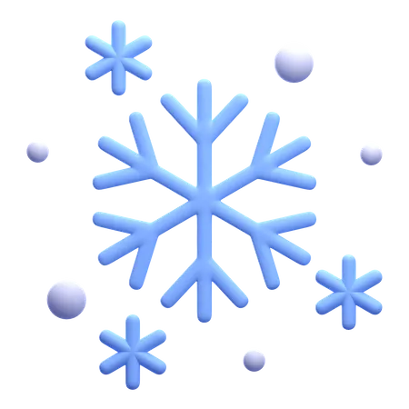 Copo de nieve  3D Icon