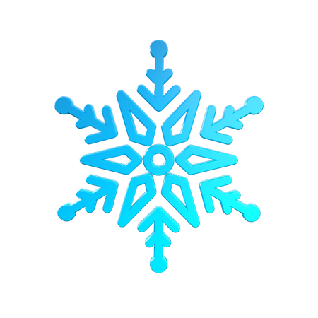 Copo de nieve  3D Icon