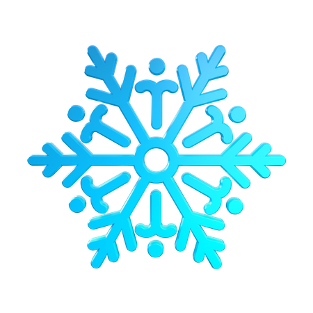 Copo de nieve  3D Icon