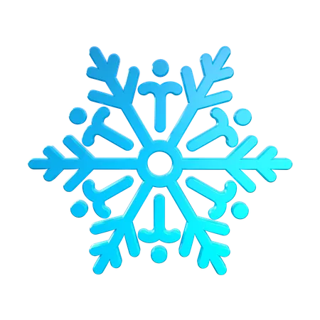 Copo de nieve  3D Icon