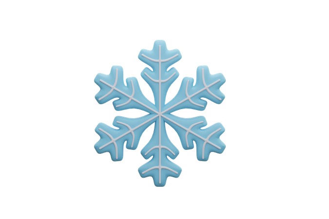 Copo de nieve  3D Icon