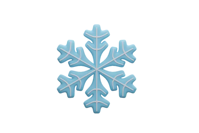 Copo de nieve  3D Icon