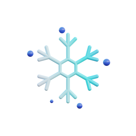 Copo de nieve  3D Icon