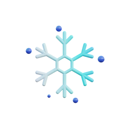 Copo de nieve  3D Icon