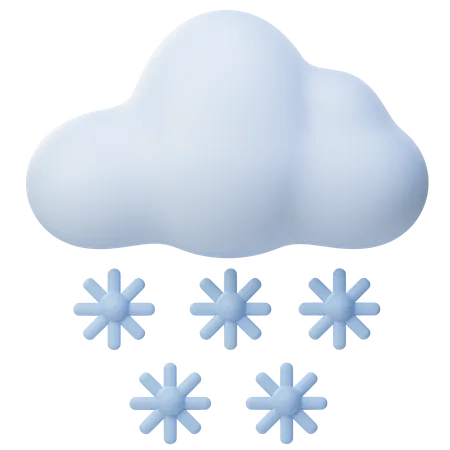 Copo de nieve  3D Icon