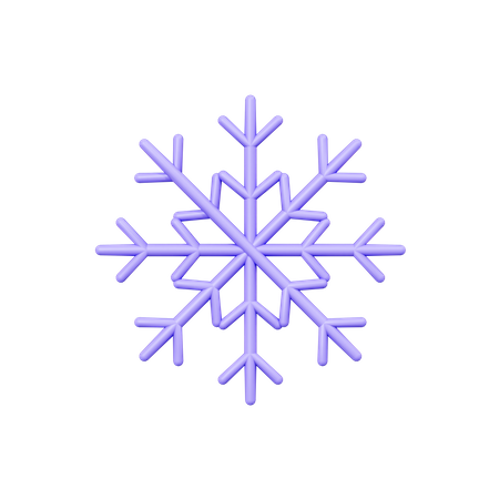 Copo de nieve  3D Icon