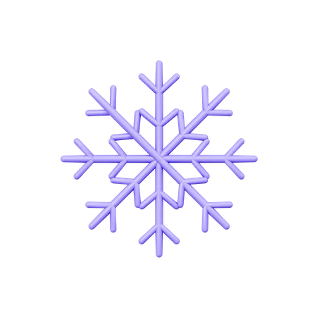 Copo de nieve  3D Icon