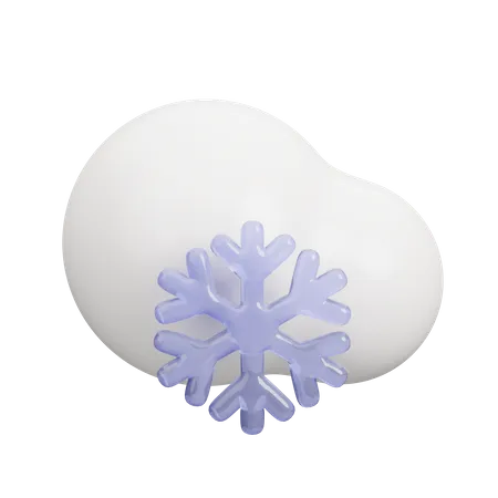 Copo de nieve  3D Icon