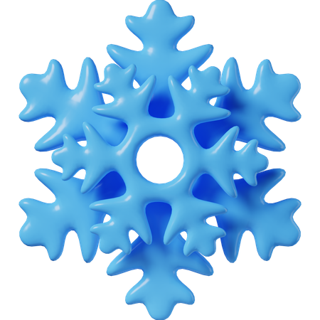 Copo de nieve  3D Icon