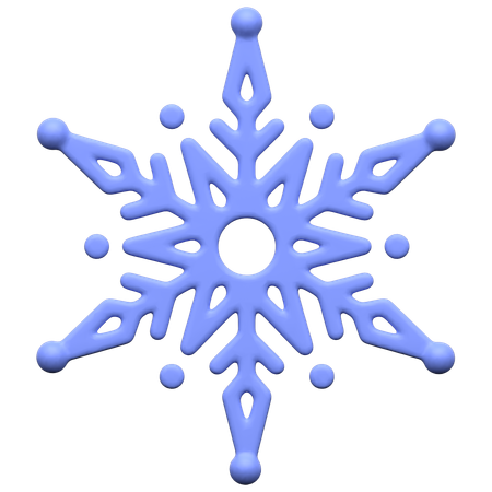 Copo de nieve  3D Icon