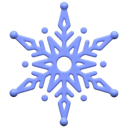 Copo de nieve  3D Icon