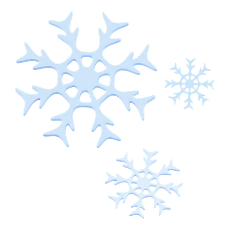 Copo de nieve de navidad  3D Icon