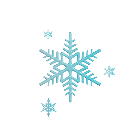 Copo de nieve de navidad  3D Icon