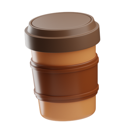 Copo de papel  3D Icon