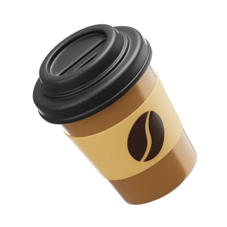 Copo de café de papel  3D Icon