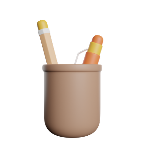 Copo de papelaria  3D Icon