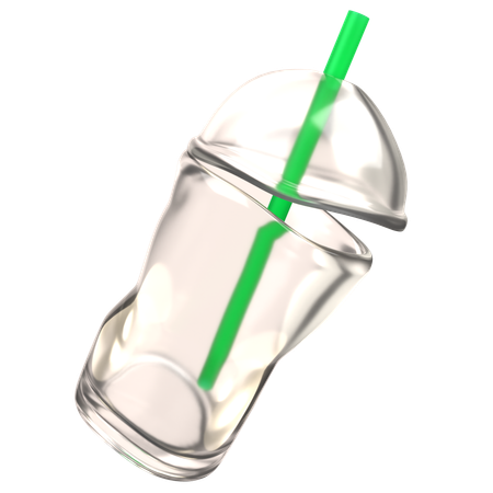 Copo de plástico  3D Icon