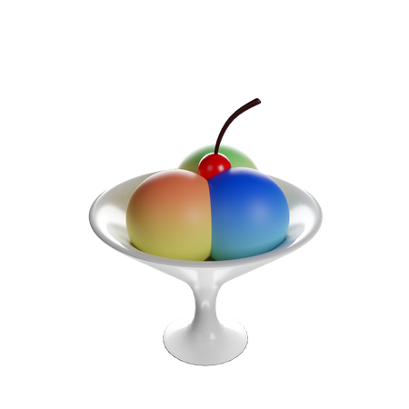 Taça de Sorvete  3D Icon