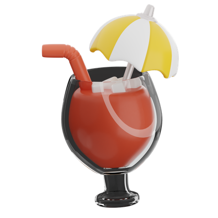 Copo de suco  3D Icon