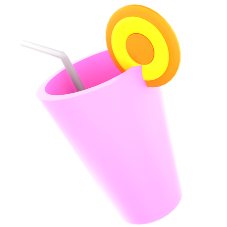 Copo de suco  3D Icon