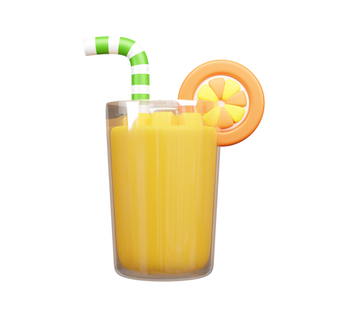 Copo de suco  3D Icon