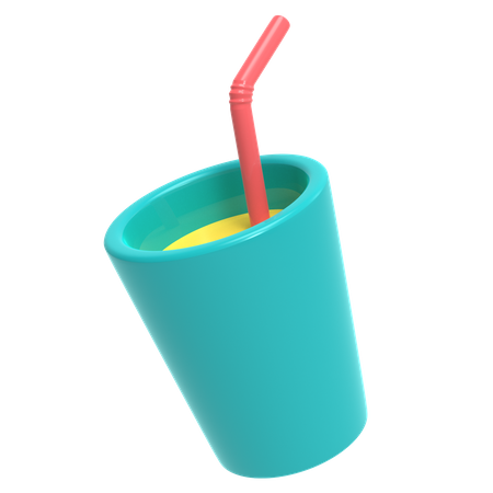 Copo de suco  3D Icon