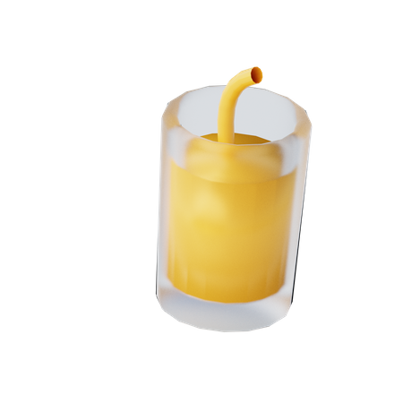 Copo de suco  3D Illustration