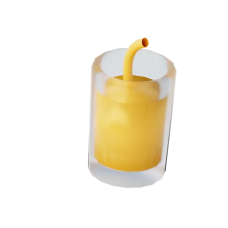 Copo de suco  3D Illustration