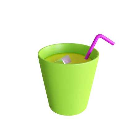 Copo de suco  3D Icon