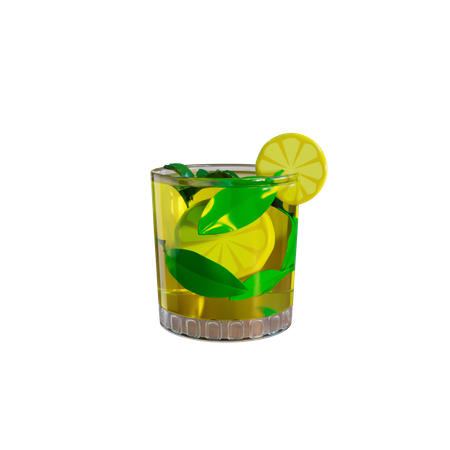 Copo de suco  3D Icon