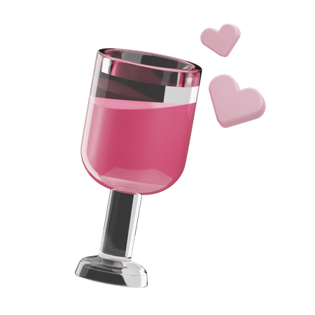 Copo de vinho  3D Icon