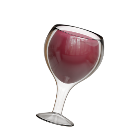 Copo Vinho Tinto  3D Icon