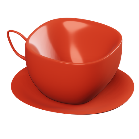 Copo vermelho  3D Icon