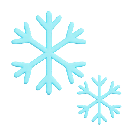 Copos de nieve  3D Icon