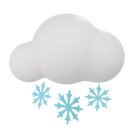 Copos de nieve  3D Icon