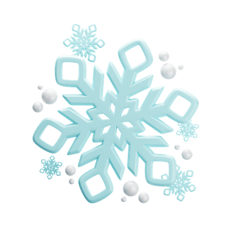 Copos de nieve  3D Icon