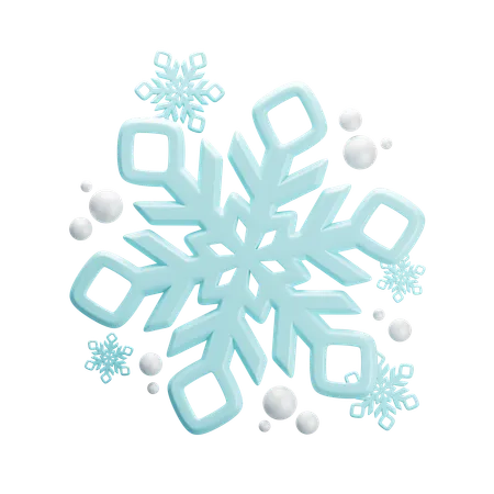 Copos de nieve  3D Icon