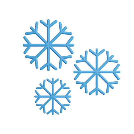 Copos de nieve  3D Icon
