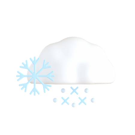 Copos de nieve  3D Icon